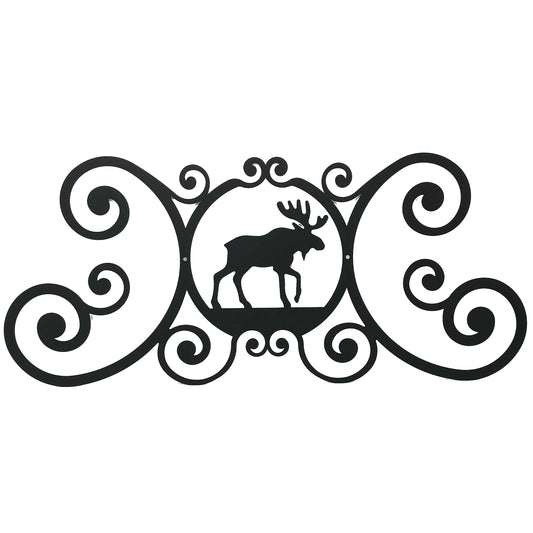 Moose Scroll Plaque