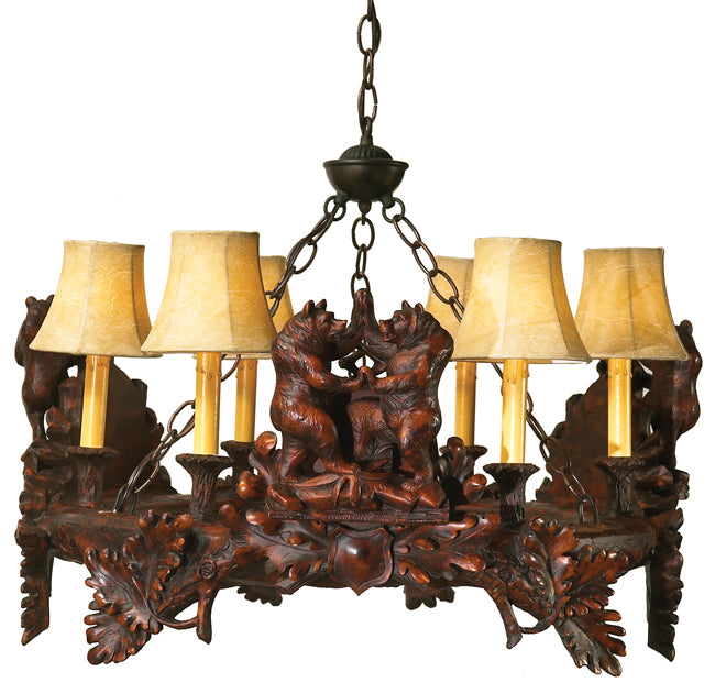 Black Forest Dancing Bears Chandelier