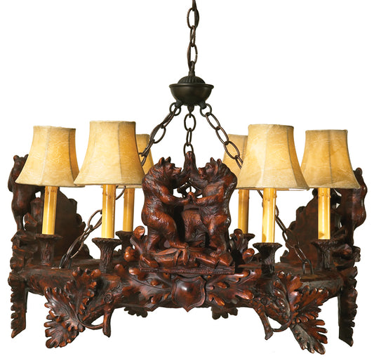 Black Forest Dancing Bears Chandelier