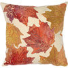 Falling Leaves Square Accent Pillow - Cream - OUT OF STOCK UNTIL 09/18/2026