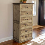Frankie Honey Slim 6-Drawer Chest