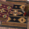 Eye of the Storm Black Rug - 8 x 10