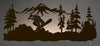 Snowboarder Back Lit Wall Art