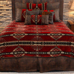 Gallop Claret Duvet Cover - Twin