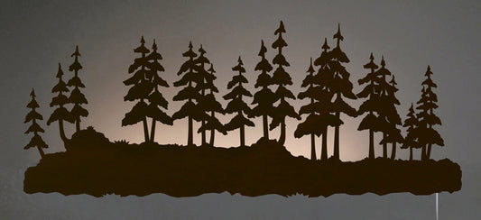 Pine Forest Back Lit Wall Art