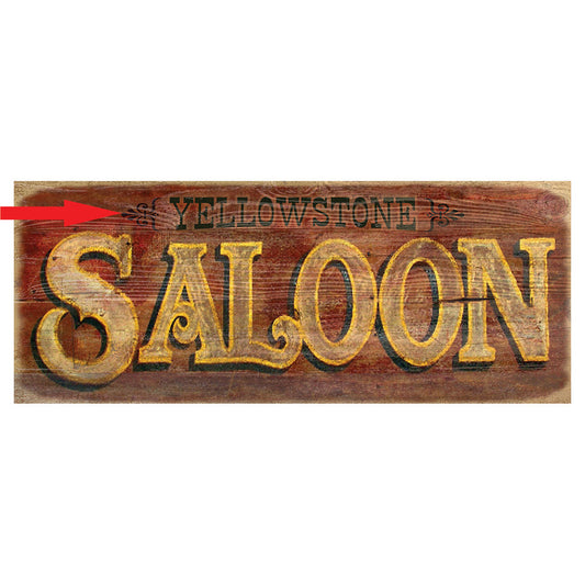 Red Saloon Personalized Sign