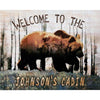 Cabin Home Personalized Stretched Canvas - Small