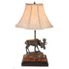 Moose On Rock Lamp