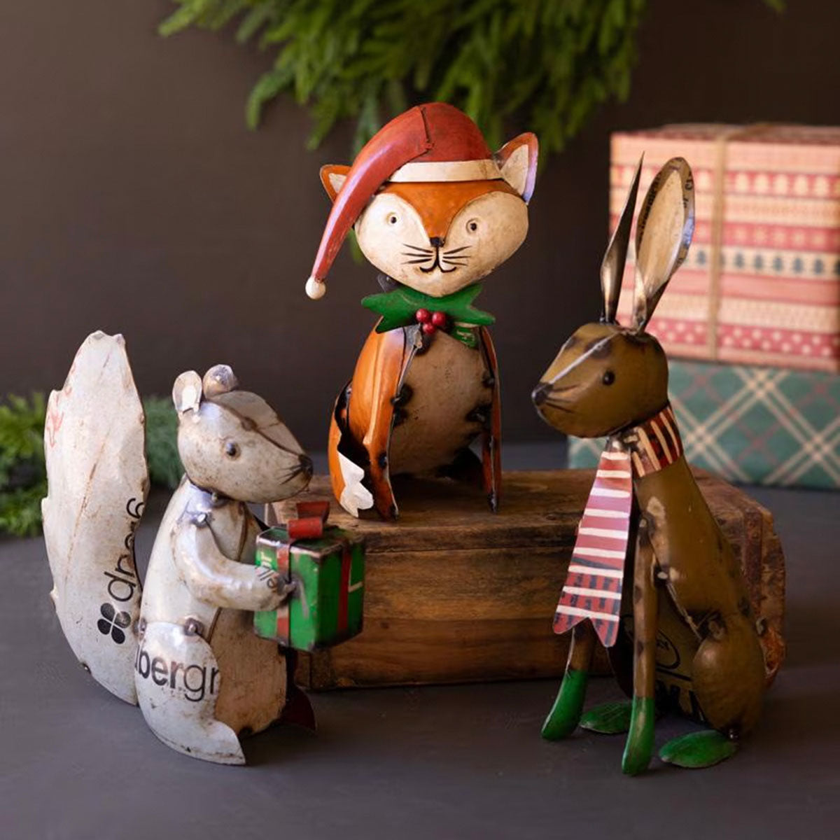 Winter Woodland Friends Metal Sculptures - Set of 3 - OUT OF STOCK UNTIL 08/12/2026
