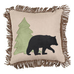 Woodland Trails Bear & Tree Pillow - OVERSTOCK