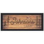 Pine Forest Personalized Framed Canvas