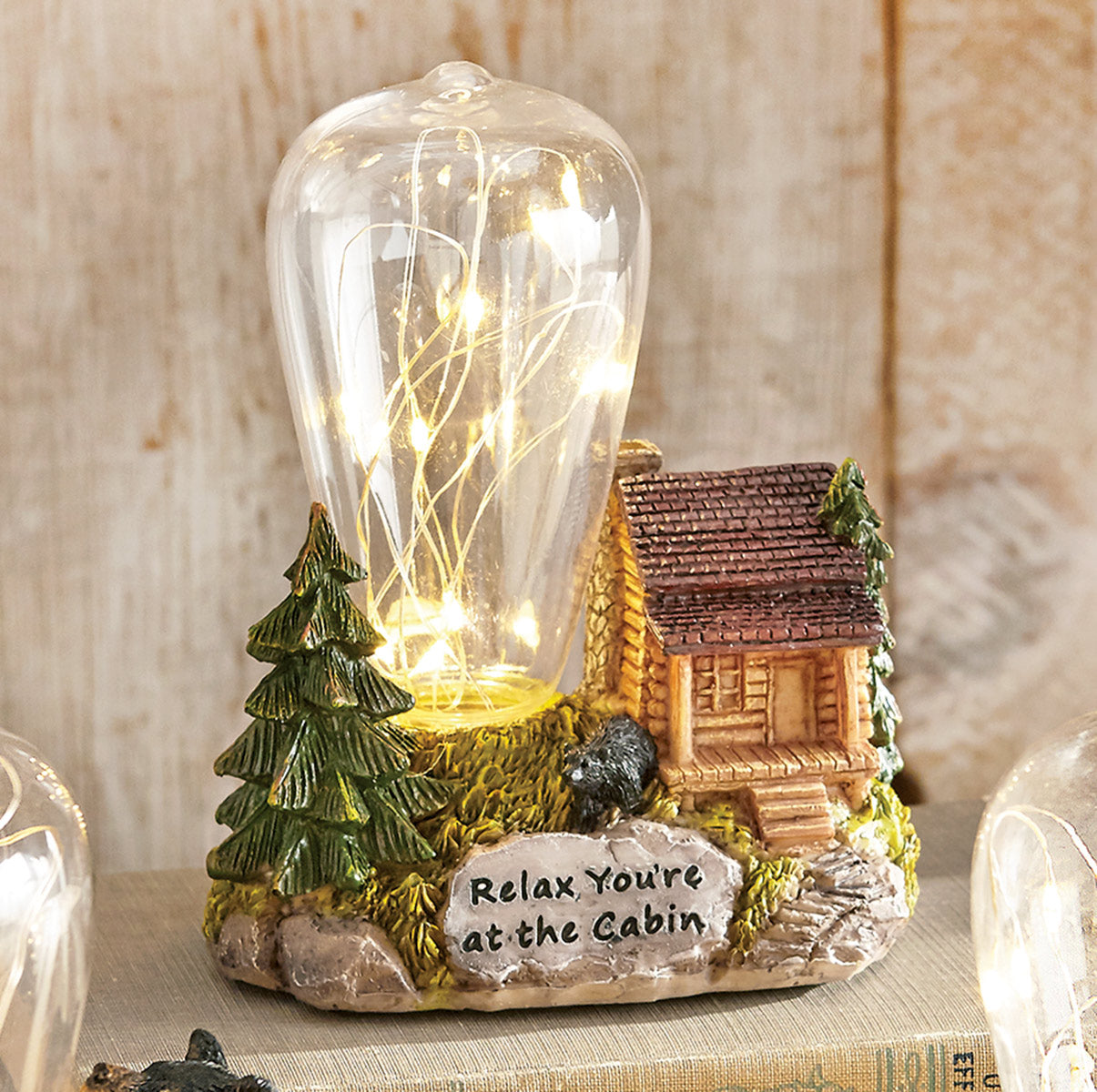 Relaxing Cabin Bear Nightlight