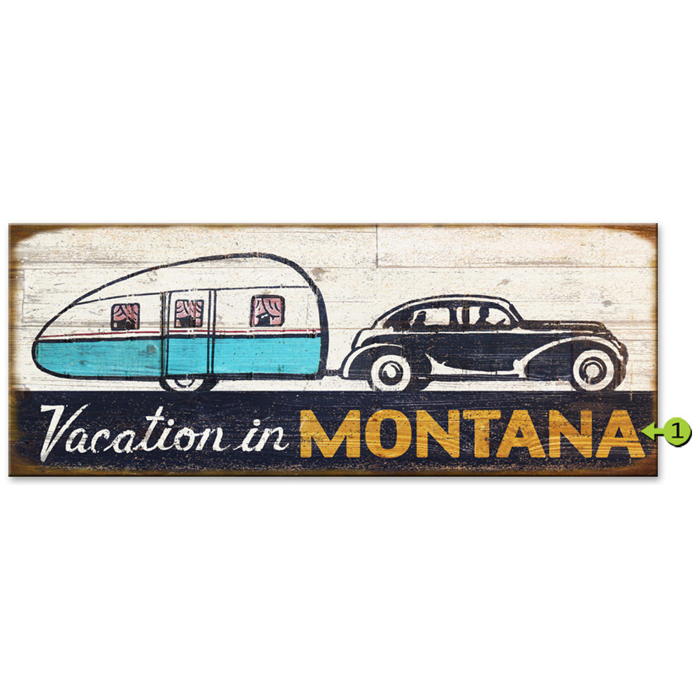 Vacation Personalized Sign - 14 x 36