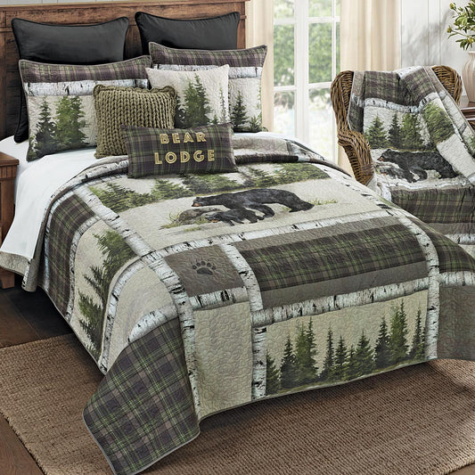 Breckenridge Bear Lodge Quilt Bed Set - King- SALE
