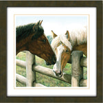 Hitched Personalized Horse Framed Canvas - Small
