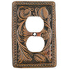 Tooled Leather Outlet Cover
