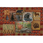 Forest Icons Chenille Rug - 5 x 7