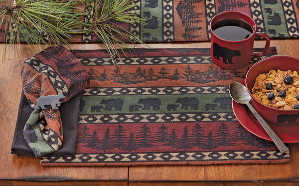 Mountain View Bear Placemats - Set of 4
