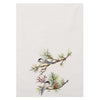 Black Winter Feathers Kitchen Towels - Set of 4