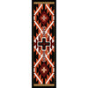 Rustic Cross Black Southwestern Rug - 2 x 8