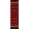 Big Chief Red Rug - 2 x 8