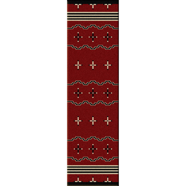 Big Chief Red Rug - 2 x 8