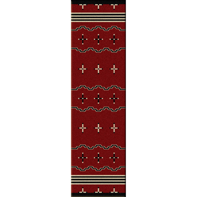 Big Chief Red Rug - 2 x 8