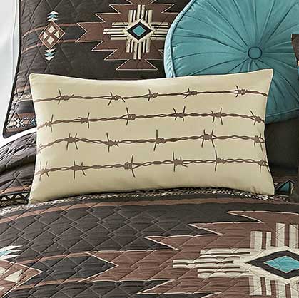 Ivory Barbed Wire Pillow