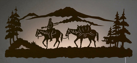 Pack Horse Back Lit Wall Art