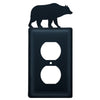 Wrought Iron Bear Single Outlet Cover - OUT OF STOCK UNTIL 07/10/2026