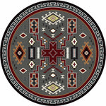 Double Cross Rug - 8 Ft. Round