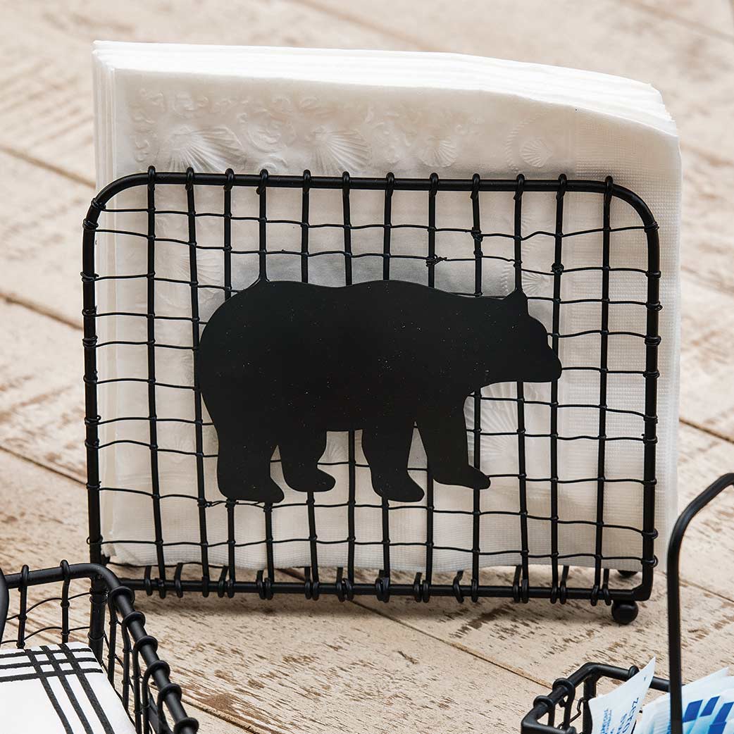 Bear Silhouette Luncheon Napkin Holder