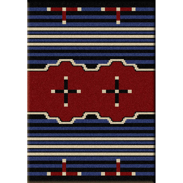Big Chief Blue Rug - 3 x 4