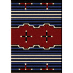 Big Chief Blue Rug - 3 x 4