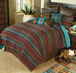 Santa Fe Stripes Quilt Bed Set - King- SALE