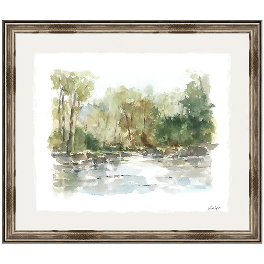 Watercolor Creek II Canvas Art