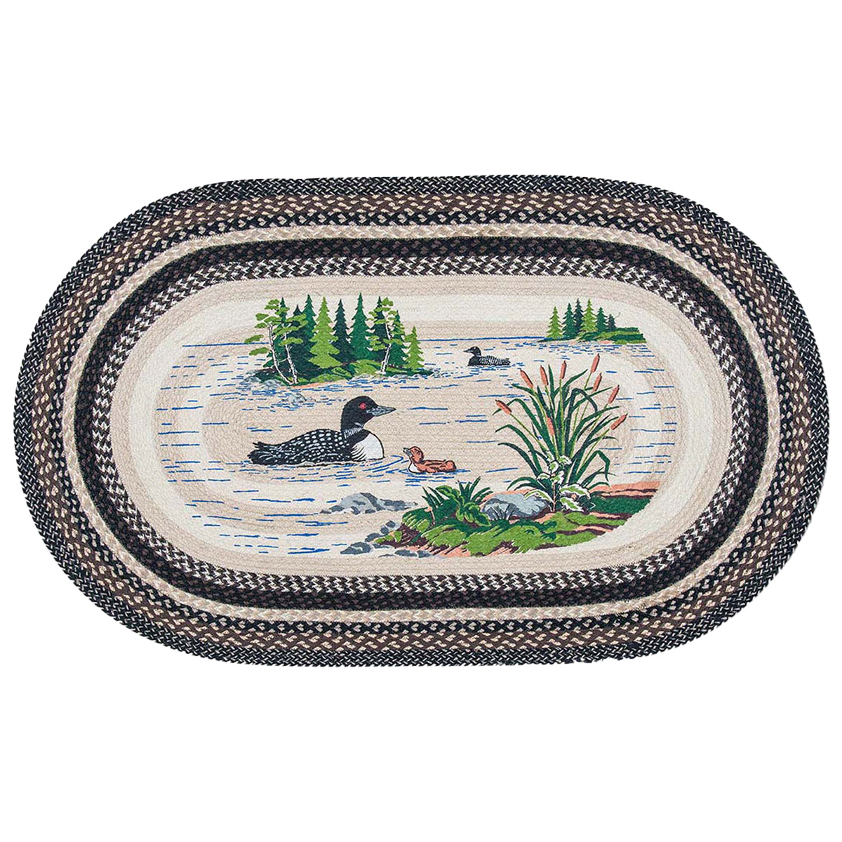 Spring Lake Loons Patch Rug - 3 x 5 - OUT OF STOCK UNTIL 07/31/2026