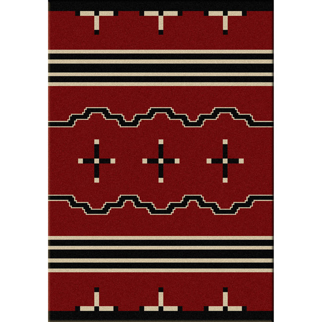 Big Chief Red Rug - 8 x 11