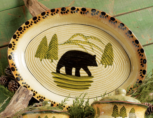 Black Bear Forest Serving Platter - SALE