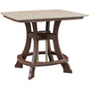 Beckett Counter Height Square Table - Weatherwood & Brown