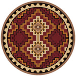 Council Fire Southwestern Rug - 8 Ft. Round