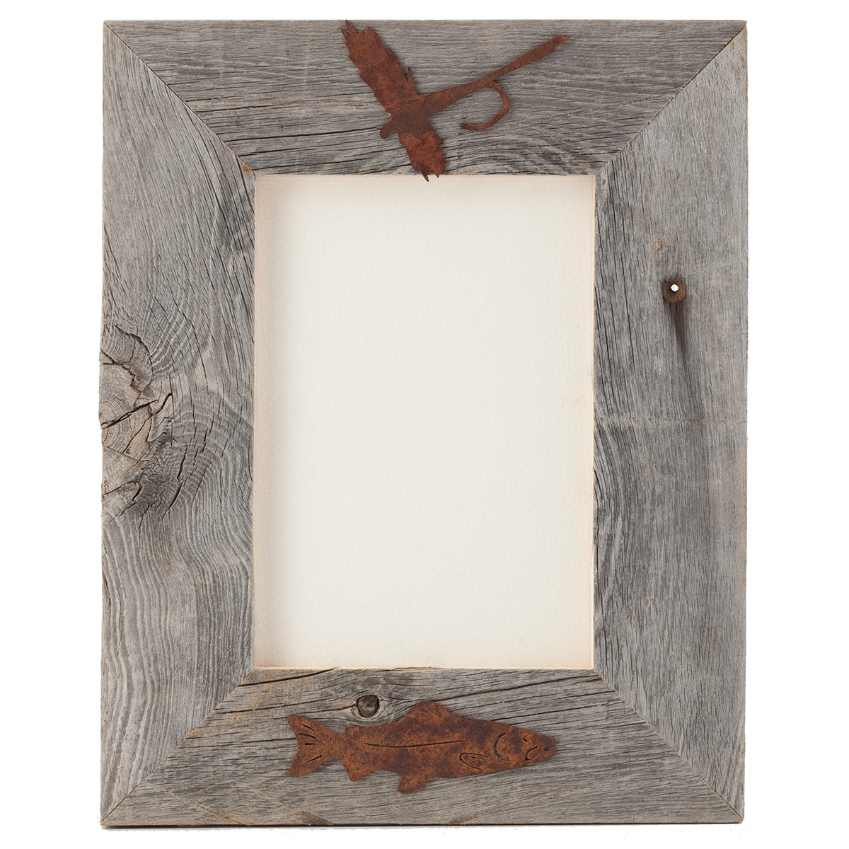 Fly Fishing Aged Barnwood 4 x 6 Frame
