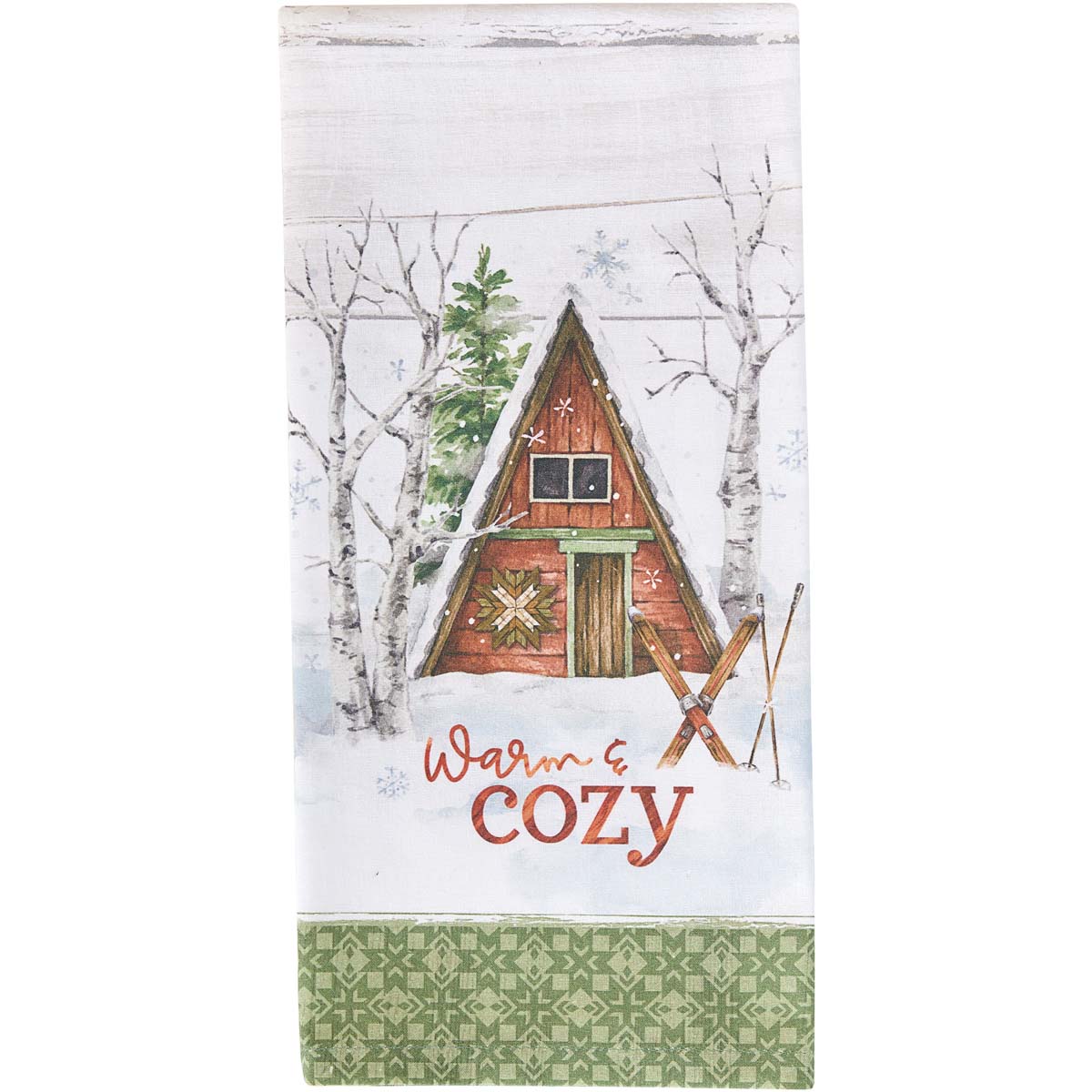 Winter Cabin Kitchen Towels - Set of 4