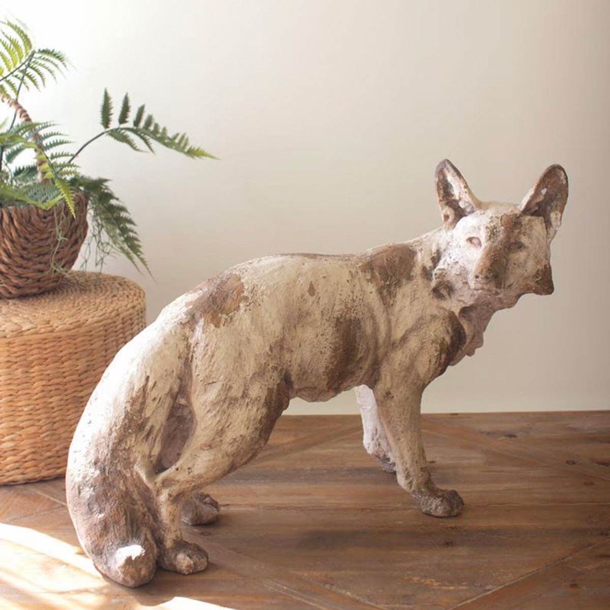 Rustic Fox Sculpture