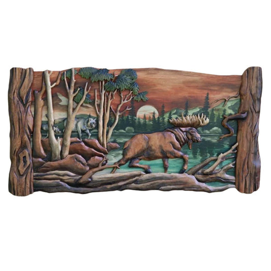 Wandering Moose & Wolves Wall Art - OUT OF STOCK UNTIL 08/19/2026