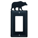 Wrought Iron Bear Single GFI Cover