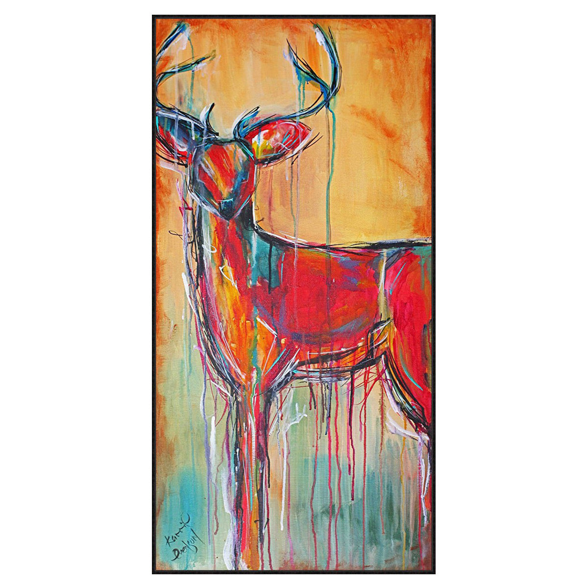 Vibrant Skies Buck Wall Art