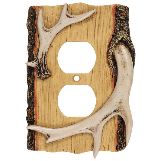 Antler & Wood Outlet Cover - CLEARANCE