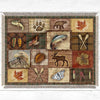 Lake Panels Throw Blanket - Large