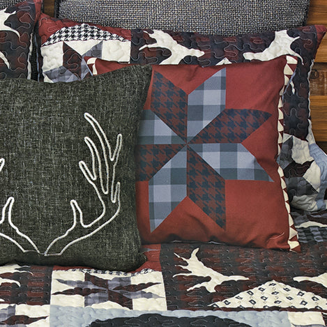Antler Ridge Star Pillow - CLEARANCE
